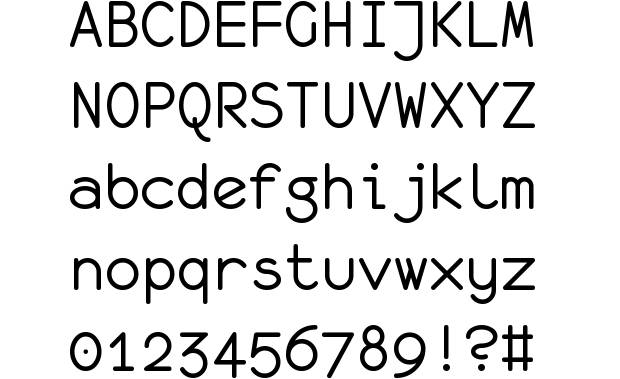 Monofur font