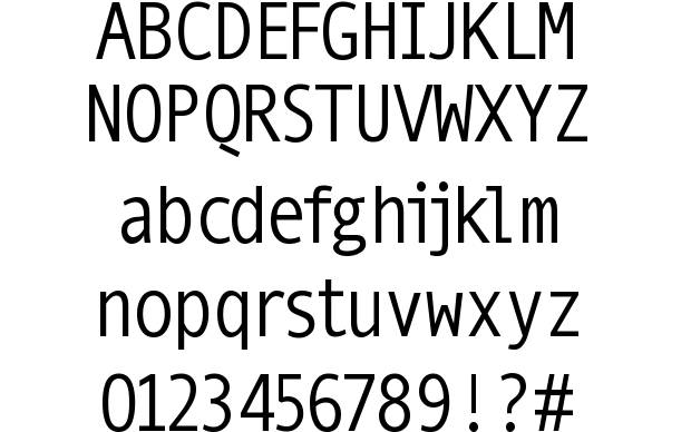 Mono Spatial font