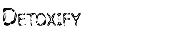 Detoxify font