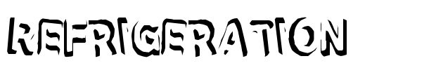 Refrigeration Font