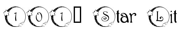 101! Star Lit Font